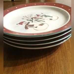 Set Of 4 Royal Seasons Dessert Plates